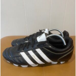 Adidas Questra Turf Soccer Cleats Black White Stripes Mens Shoes Size‎ 11.5